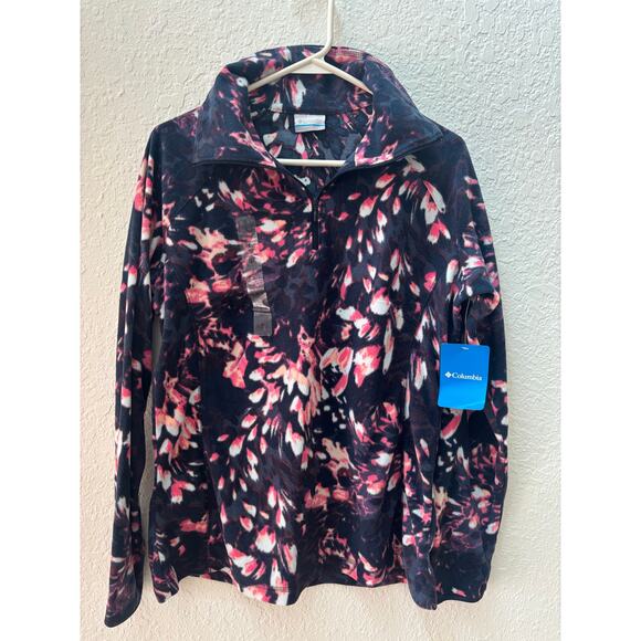 Women's Columbia Fleece Pullover Artic Half Zip Activewear Top Size Large $125 - Picture 1 of 6